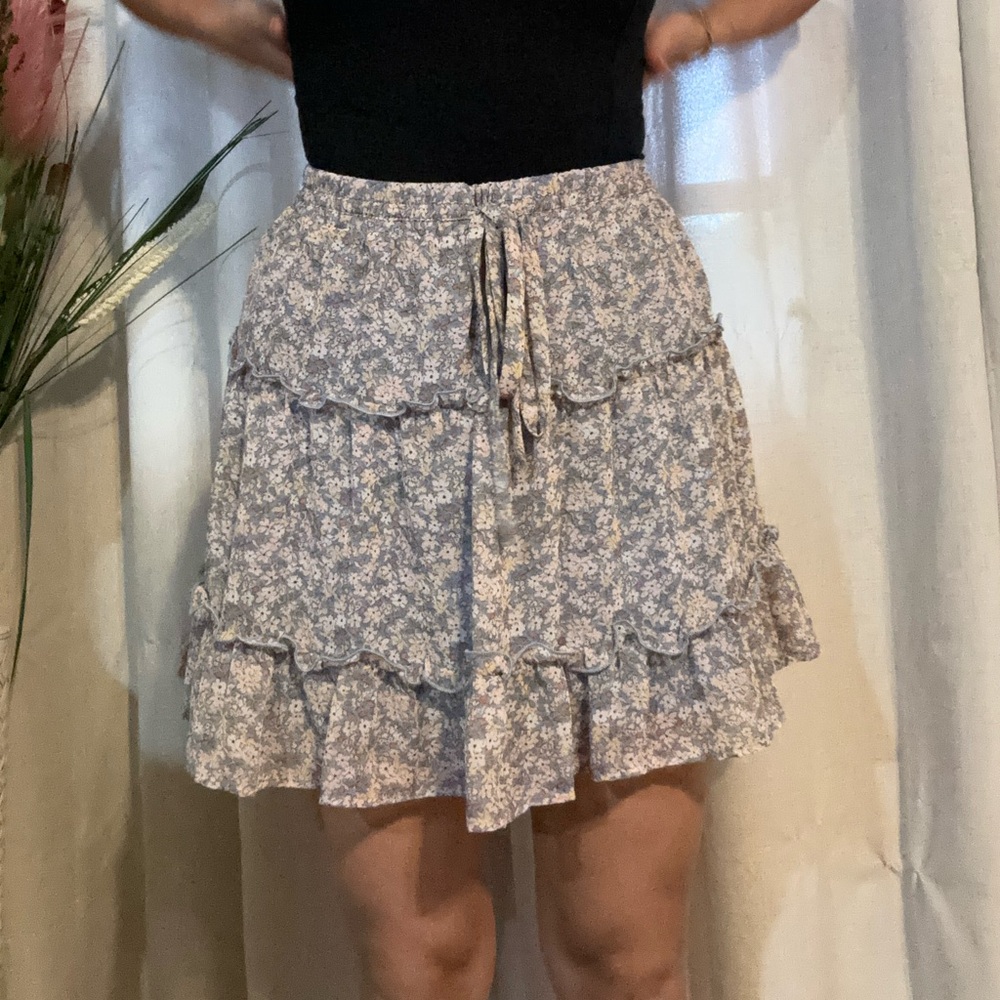 Floral Mini Skirt